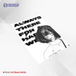 A5 Black White