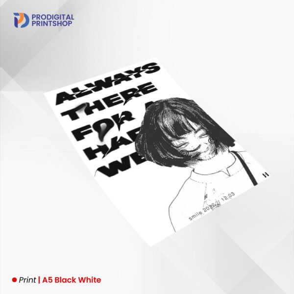 A5 Black White