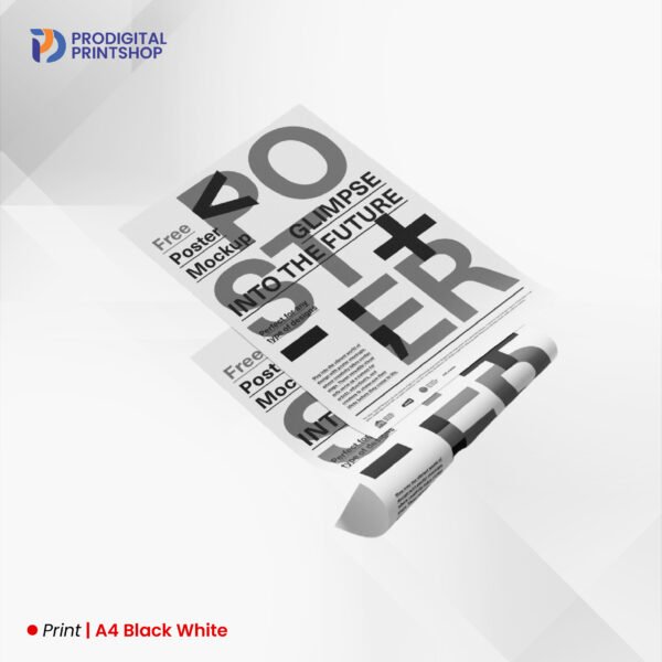 A4 Black White