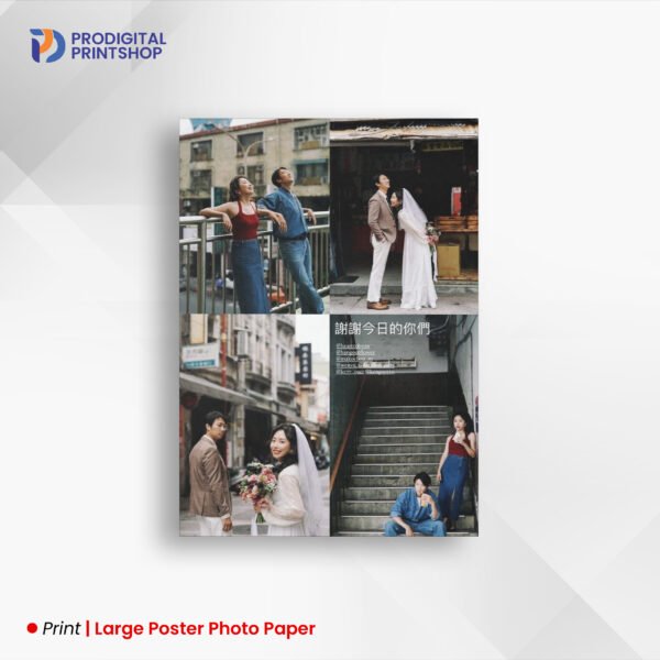 Large poster photo paper
