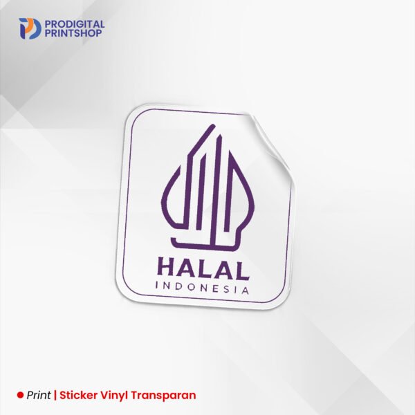 Sticker Vinyl Transparan