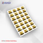 Sticker Gold Glosy