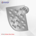 Sticker Silver Glosy